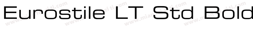 Eurostile LT Std Bold Extended 2字体转换
